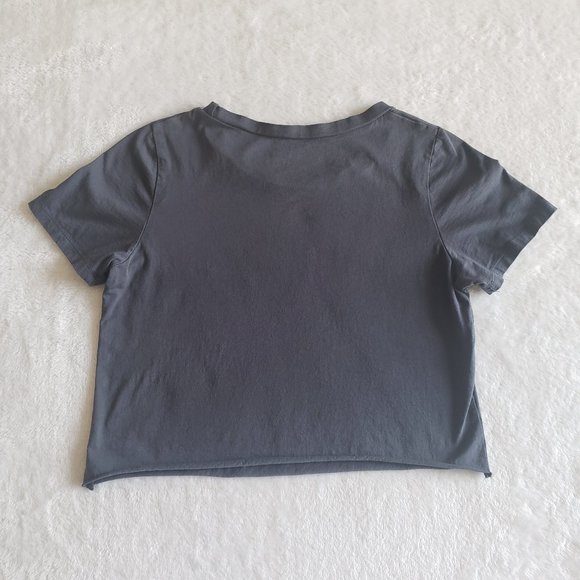 JOURNEY Crop Short Sleeves Raw Hem Graphic T Shirt - Picture 6 of 11